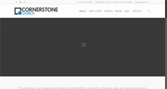 Desktop Screenshot of cornerstonechurchma.com